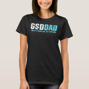 GSD Papa Hond Papa Duitse Herder Papa Vaderdag T-shirt