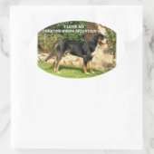 gsmd - liefde met pic ovale sticker (Tas)