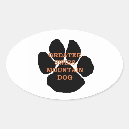 gsmd naam paw ovale sticker (Voorkant)