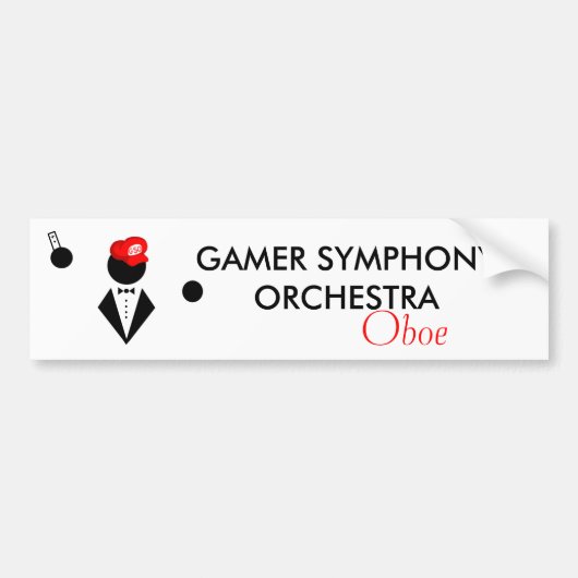 GSO Oboe Bumpersticker (Voorkant)