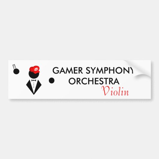 GSO Violin Bumpersticker (Voorkant)