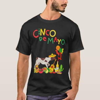 GSP Cinco de Mayo Duitse kortharige wijzer T-shirt