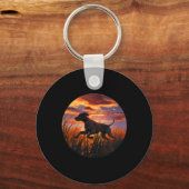 GSP Duitse kortharige pointer GSP jachthonden Sleutelhanger (Voorkant)