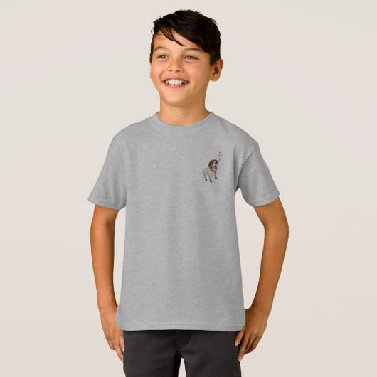 GSP Harten met Adopt Foster Vrijwilliger! T-Shirt (Voorkant volledig)