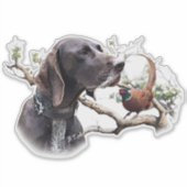 GSP Hunting Art – Precision, Passion, and Pheasant Sticker (Voorkant)