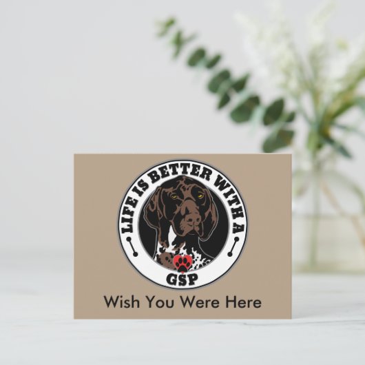 GSP Personalized Life Is Better With A GSP Briefkaart (Staand voorkant)