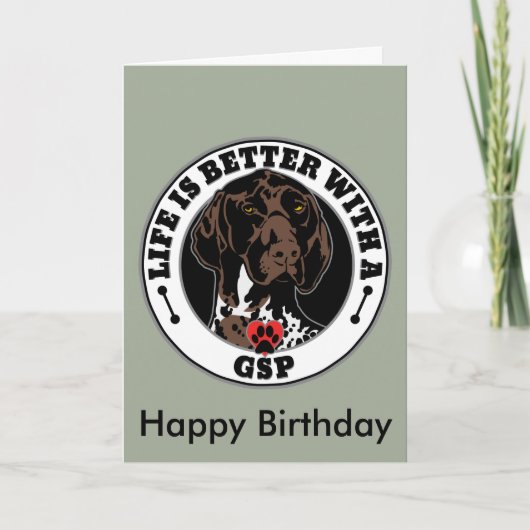 GSP Personalized Life Is Better With A GSP Kaart (Voorkant)
