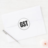 GST - Gustavus Classic Round Sticker (Envelop)