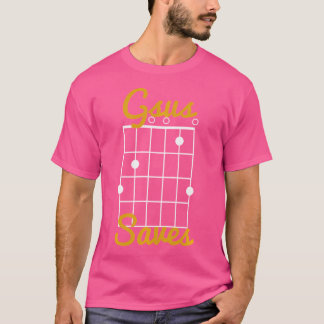 Gsus Saves - Jesus Funny Christelijk Gitaarspeler T-shirt