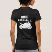 GSXR Girl-Leopard met backprint T-shirt (Achterkant)