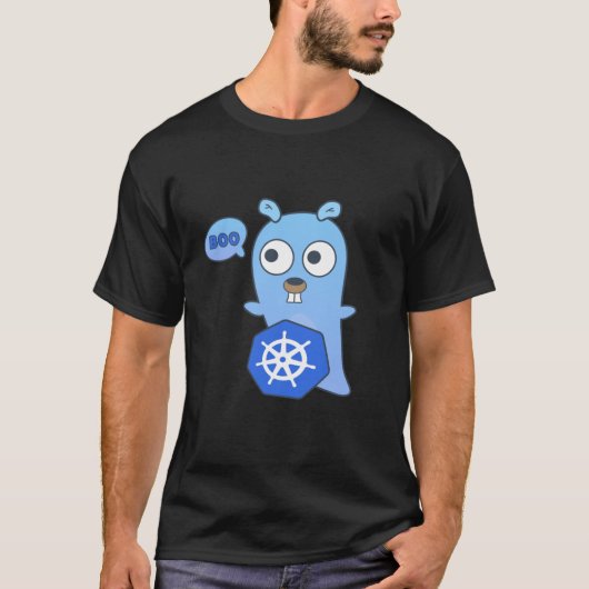 Gsynchronisgopher en Kubernetes T-shirt (Voorkant)