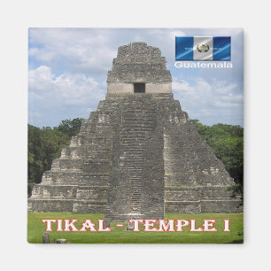 GT - Guatemala - Tikal - Temple I Magneet