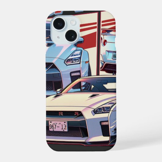 GT-R STRAATLEGENDE iPhone 15 HOESJE (Achterkant)