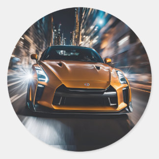 GT-R Tokyo nissan car japan japanese wangan Ronde Sticker