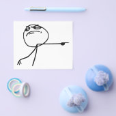 GTFO Ga Weg Guy Rage Face Comic Meme Flyer (Enkel)