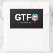 GTFO - Komend 2012 Rechthoekige Sticker (Tas)
