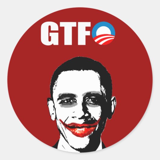 GTFO RONDE STICKER (Voorkant)