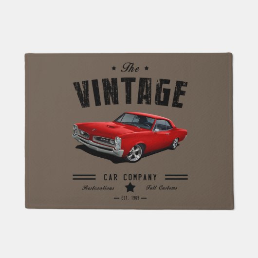  GTO in het rood Deurmat (Voorkant)