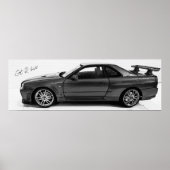 GTR BNR34 POSTER (Voorkant)