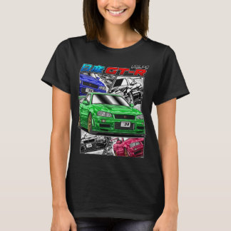 Gtr T-ShirtJDM Legend Nissan Skyline GTR34 T-shirt