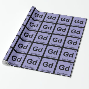 Gu - Gum Drops Chemistry Periodic Table Symbol Cadeaupapier