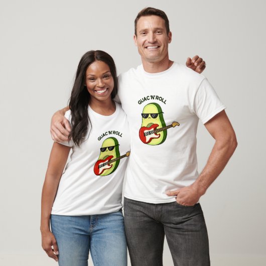 Guac en Roll Grappige avocado woordspeling T-shirt (Unisex)