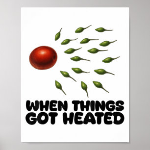 Guac Hoe het werd geboren Avocado Salsa Spicy Humo Poster
