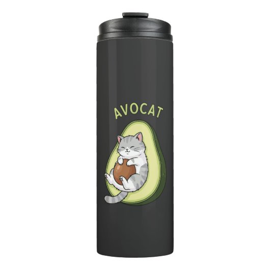 Guac Meow-modus Thermosbeker (Voorkant)
