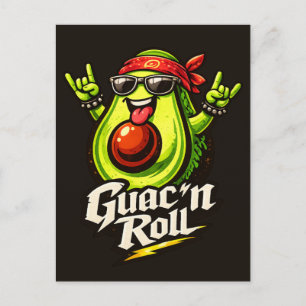 Guac 'n Roll - Guac Pack - Foodie Vrienden Briefkaart