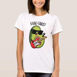 Guac-tarist Funny Avocado Pun T-shirt