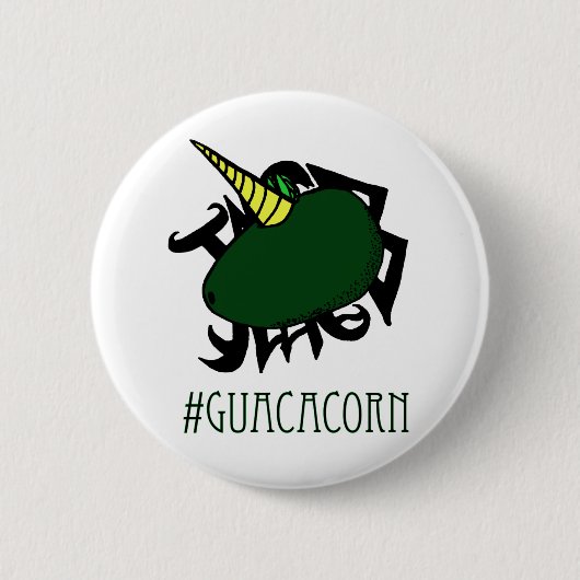 #Guacacorn Ronde Button 5,7 Cm (Voorkant)
