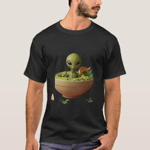Guacamole Alien – Grappige Avocado Dip Kunst T-shirt