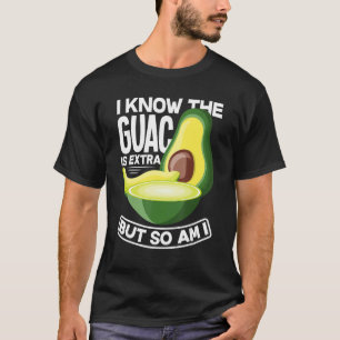 Guacamole Avocado Guac is extra veen voedsel T-shirt