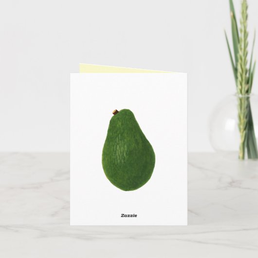 Guacamole Avocado Sjabloon van aankondiging van zw (Achterkant)