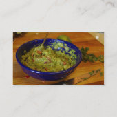 Guacamole Avocados Visitekaartje (Achterkant)