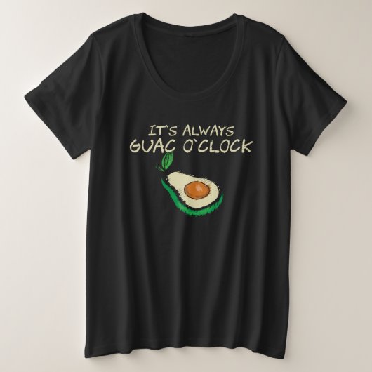 Guacamole  It s Always Guac O Clock  Quote (Design devant)