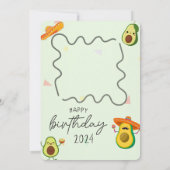 Guacamole saint c'est ton anniversaire ! carte  (Dos)