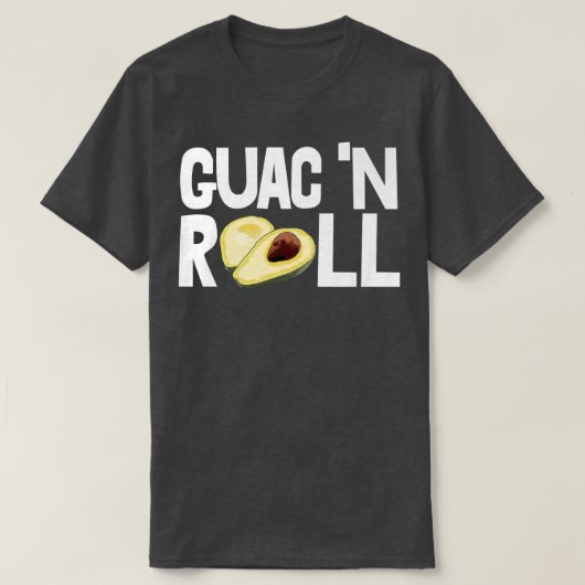 Guacn Roll Avocado Vruchten T-shirt (Design voorkant)
