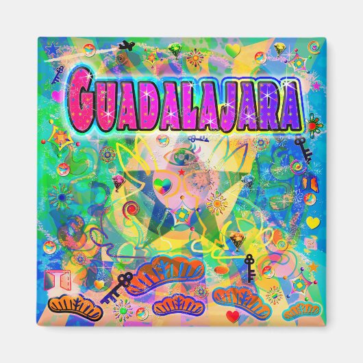 Guadalajara Epoch Uur Magneet (Voorkant)