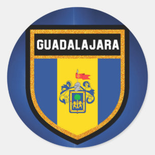 Guadalajara Flag Ronde Sticker