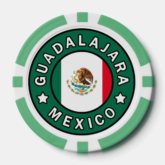 Guadalajara Mexico Pokerchips (Voorkant)