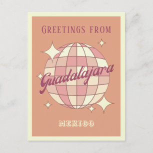 Guadalajara Mexico Retro  Partij Briefkaart