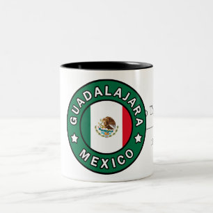 Guadalajara Mexico Tweekleurige Koffiemok