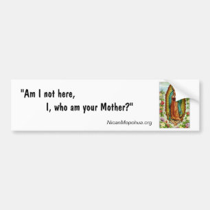 Guadalupe "Am I not here" Bumpersticker