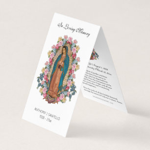 Guadalupe catholique prière Carte Sainte