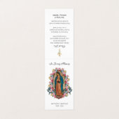 Guadalupe catholique prière Carte Sainte (Extérieur déplié)