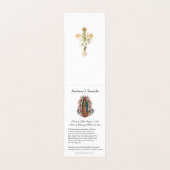 Guadalupe catholique prière Carte Sainte (Intérieur déplié)