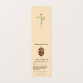 Guadalupe catholique prière Carte Sainte (Intérieur déplié)