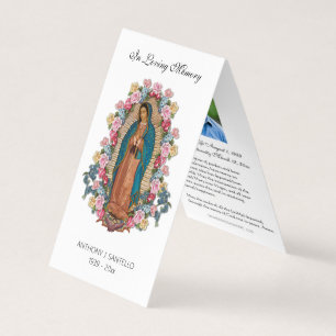 Guadalupe catholique prière Carte Sainte