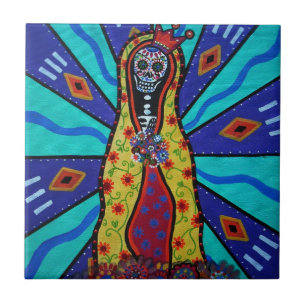 Guadalupe Dia de Los Muertos Tiles naar gevangenis Tegeltje
